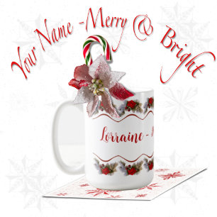 Merry & Bright Holiday Tasse