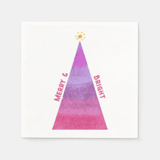 Merry & Bright Holiday Tree Serviette