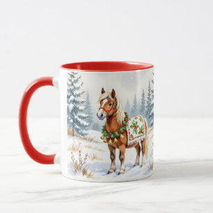Merry & Bright, Holly Jolly Shetland Pony Christma Tasse