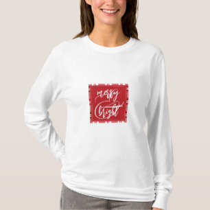 Merry & Bright Individuelle Name hinten Rot Ka T-Shirt