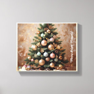 "Merry & Bright" Leinwanddruck