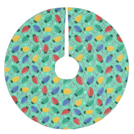 Merry & Bright Lights Polyester Weihnachtsbaumdecke