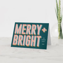 Merry + Bright Marquee Grußkarte - Aquamarin Einladung
