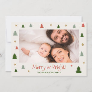 Merry Bright Modern Family Foto Scandi Weihnachten