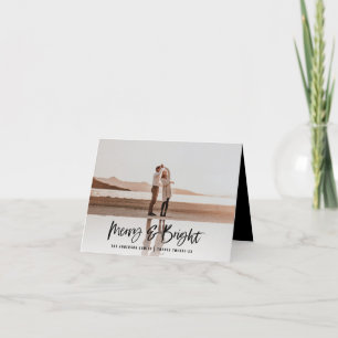 Merry & Bright moderne, minimalistische Weihnachte Feiertagskarte