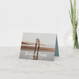 Merry & Bright moderne, minimalistische Weihnachte Feiertagskarte