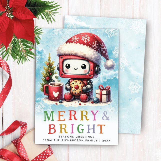 Merry & Bright Niedlich Robot Weihnachten (Von Creator hochgeladen)