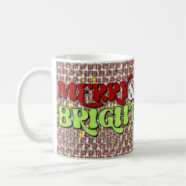 Merry & Bright - Retro Weihnachtsfeiertage Kaffeetasse
