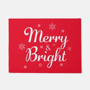Merry & Bright Schneeflocken Fußmatte