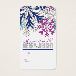 Merry & Bright Snowflake 100/pk DIY Gift Tags