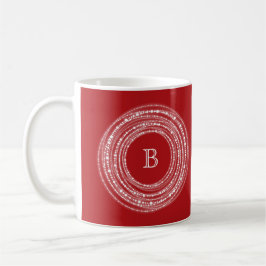 Merry & Bright Sparklights Monogram Christmas Tasse