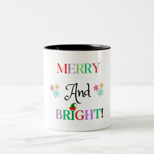 Merry & Bright : Steigen Sie Ihre Sippen mit festl Zweifarbige Tasse