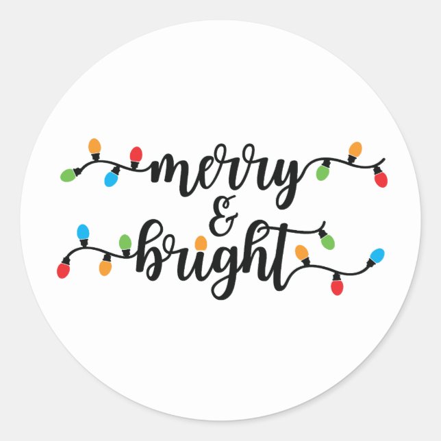 Merry & Bright Stickers  (Vorderseite)