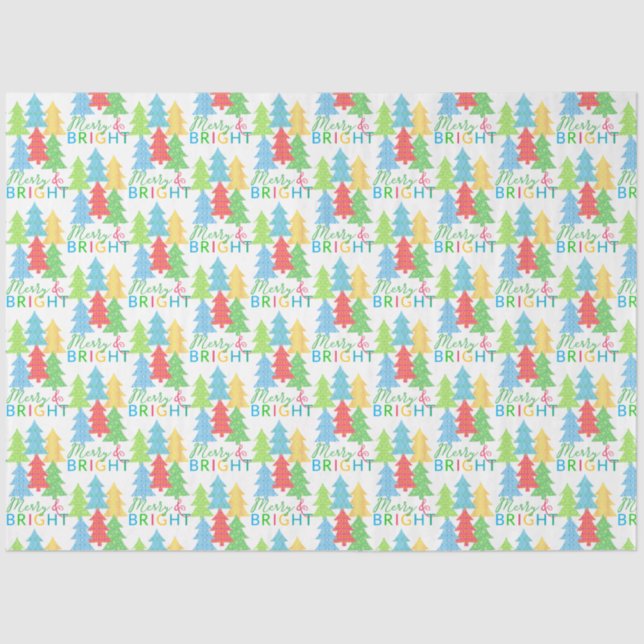 Merry & Bright Tissue Paper Seidenpapier (Vorderseite)