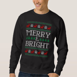 Merry & Bright Ugly Christmas Sweater Sweatshirt