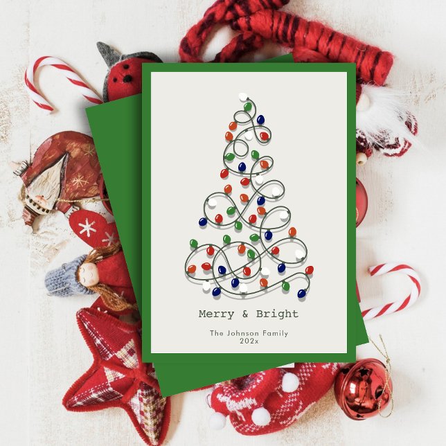 Merry & Bright Vintag Lights Grün Weihnachten (Von Creator hochgeladen)