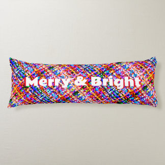 Merry & Bright Weihnachtsbeleuchtung Muster Revers Seitenschläferkissen