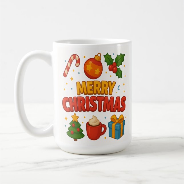 Merry & Bright - Whimsisches Weihnachten Kaffeetasse (Links)