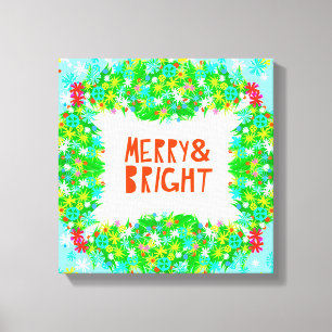 Merry & Bright Wraath Leinwanddruck
