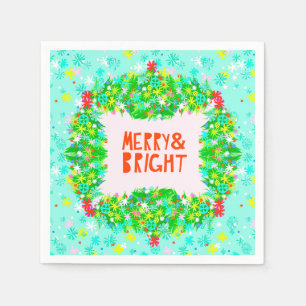 Merry & Bright Wraath Serviette