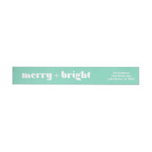 Merry + Bright Wrap rund um das Rücksendeadresse-L
