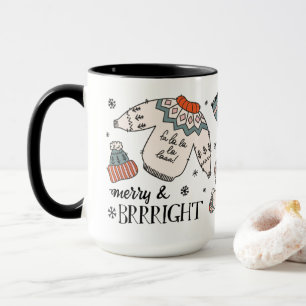 Merry & Brright Winter Bekleidung Weihnachten Tass Tasse