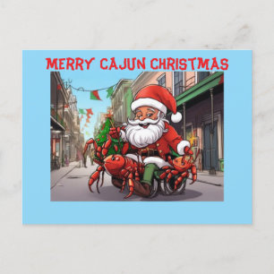 Merry Cajun Christmas Postkarte