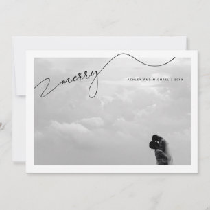 Merry Calligraphy Script Name Foto Weihnachten