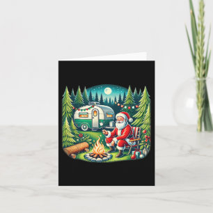 Merry Campmas Christmas Camper Camping Lover Santa Karte