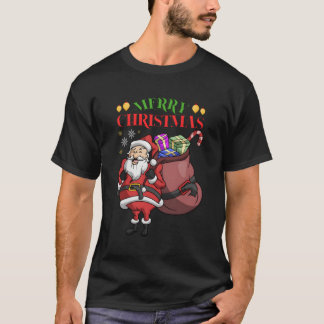 Merry Candy Bar Funny Weihnachten Weihnachtsmann f T-Shirt