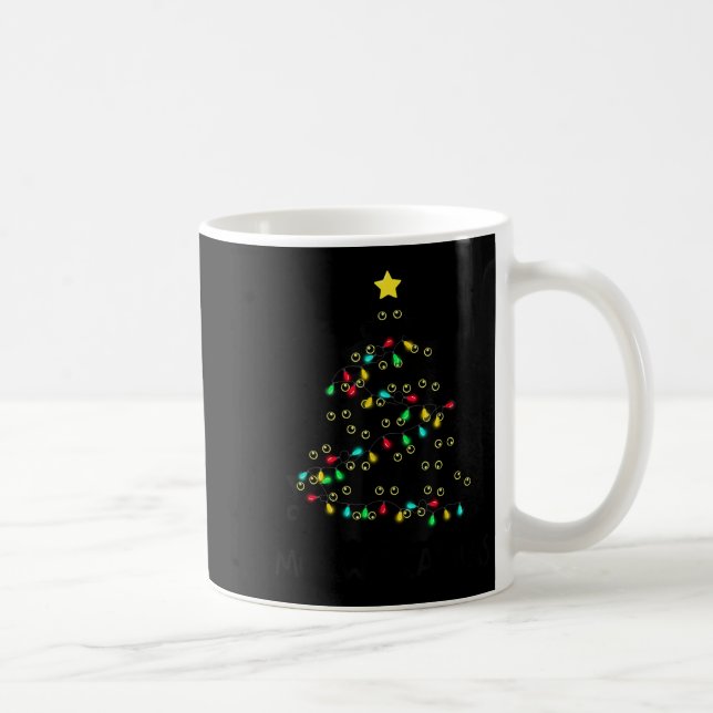 Merry Catmas Cat Christmas Tree Kids Girls Boys Me Kaffeetasse (Rechts)