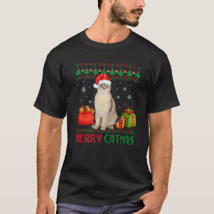 Merry Catmas Cat Ugly Christmas Burmilla Mama Vate T-Shirt