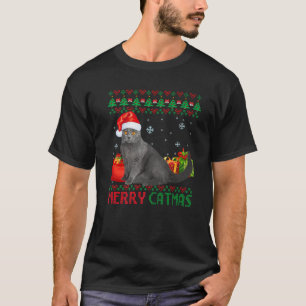 Merry Catmas Cat Ugly Christmas Chartreux Mama Vat T-Shirt