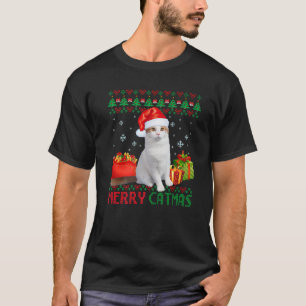 Merry Catmas Cat Ugly Christmas Turkish Van Mama D T-Shirt