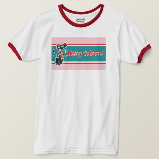 Merry Catmas Christmas T Shirt - Unisex (Design vorne)