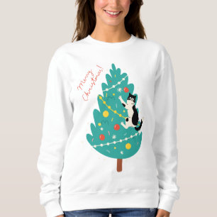Merry Catmas - Ein purer Weihnachtskletter Sweatshirt