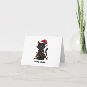 Merry Catmas Funny Christmas Feline Cat Lover Karte