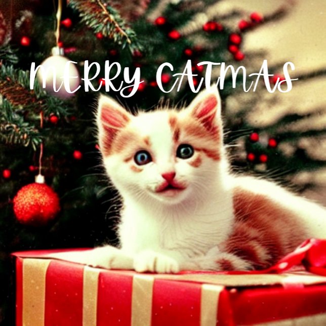 Merry Catmas Purfect Weihnachtsweihnachtsfest Stru Kleiner Weihnachtsstrumpf (Von Creator hochgeladen)
