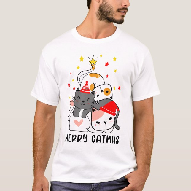 MERRY CATMAS T-Shirt (Vorderseite)