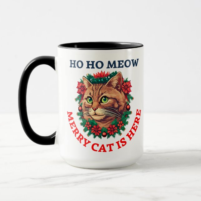 Merry Catmas Tasse (Links)