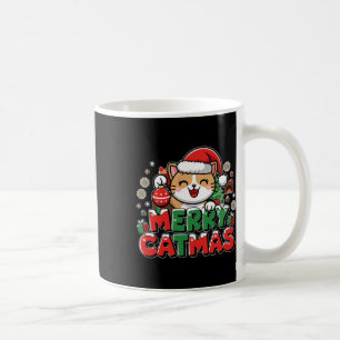 Merry Catmas Xmas Decoration Santa Cat Funny Chris Kaffeetasse