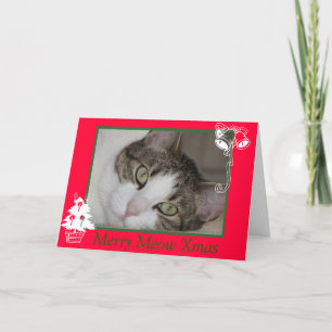 Merry Cat's Meow Christmas Feiertagskarte