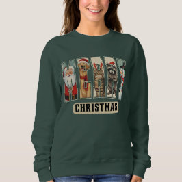 MERRY Character Collage Weihnachts-Shirt Geschenk Sweatshirt