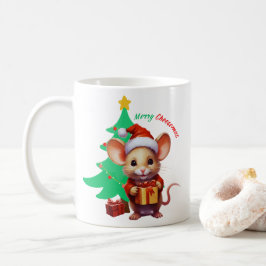 Merry Cheesemas - Niedliche Maus - Kaffeetasse
