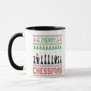 Merry Chessmas Funny Schach Weihnachten Ugly Sweat Tasse