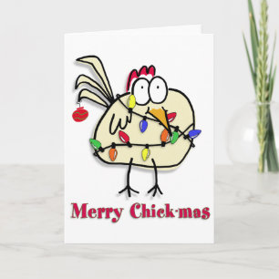 Merry Chick.mas Spaß Feiertagskarte