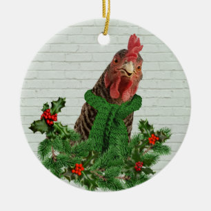 Merry Chickmas Keramik Ornament