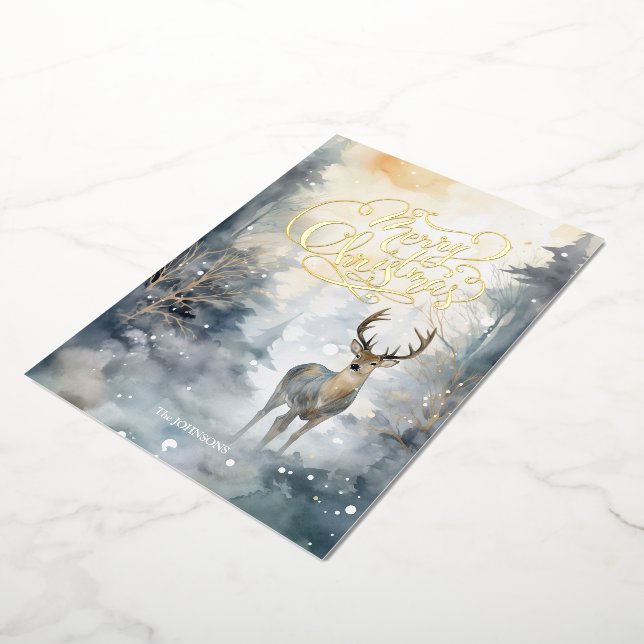 Merry Chistmas Folien Feiertagskarte (Gedreht)