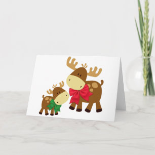 Merry Chris Moose Feiertagskarte