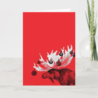 Merry Chris-moose Holiday Card Feiertagskarte